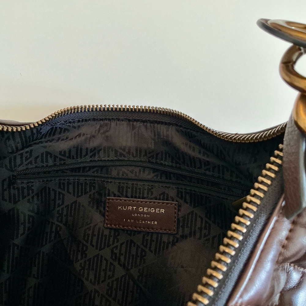 Kurt Geiger Large Kensington Leather Hobo - Picture 13 of 16